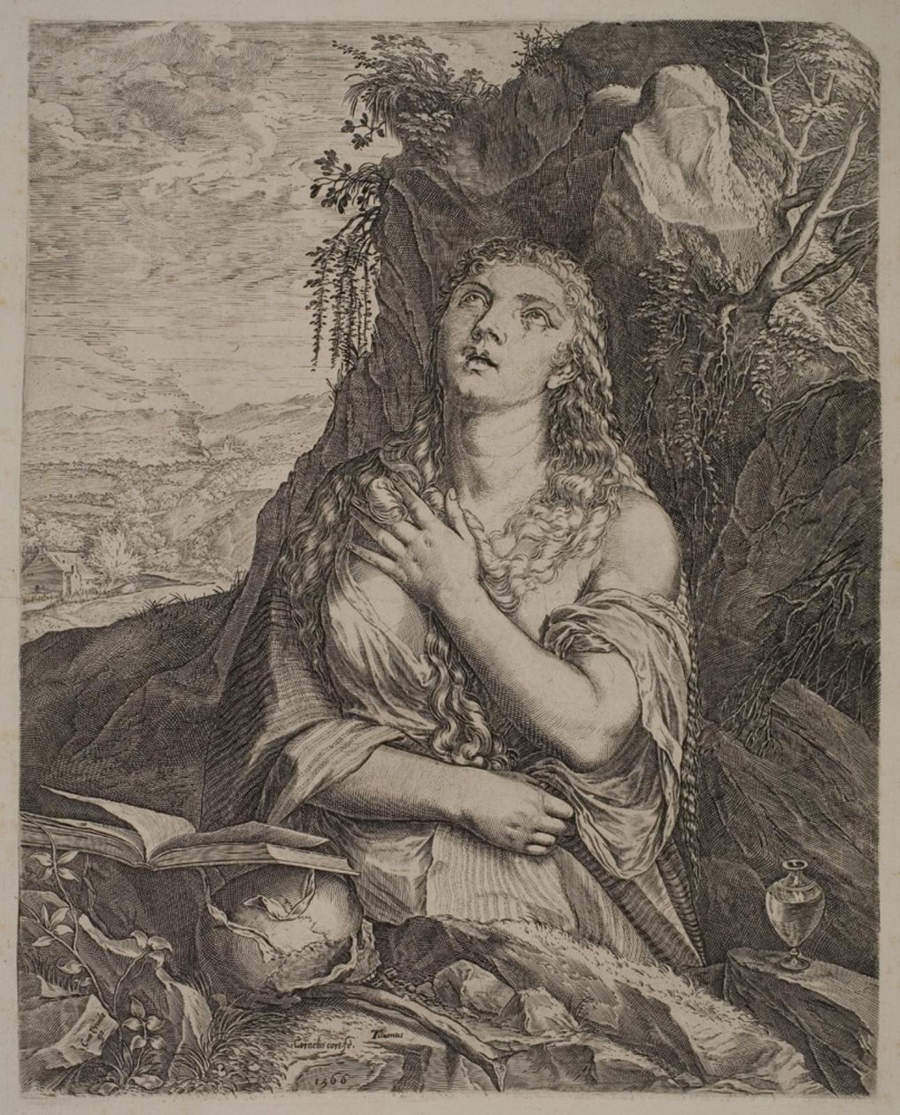 Den angrende St. Maria Magdalena av Cornelis Cort