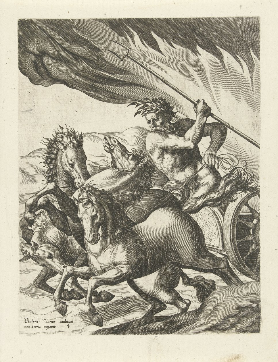 Pluto forlater Proserpina i underverdenen The History of Pluto and Proserpina (serietittel) av Cornelis Cort