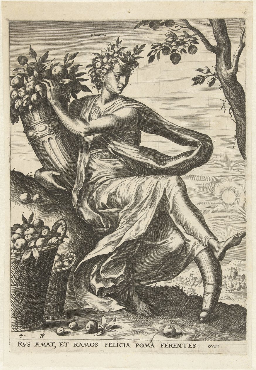 pomona Gudinner og nymfer (serietittel) av Cornelis Cort
