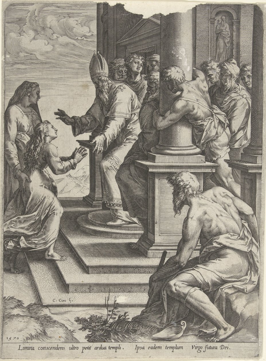 Presentasjon av Maria av Cornelis Cort