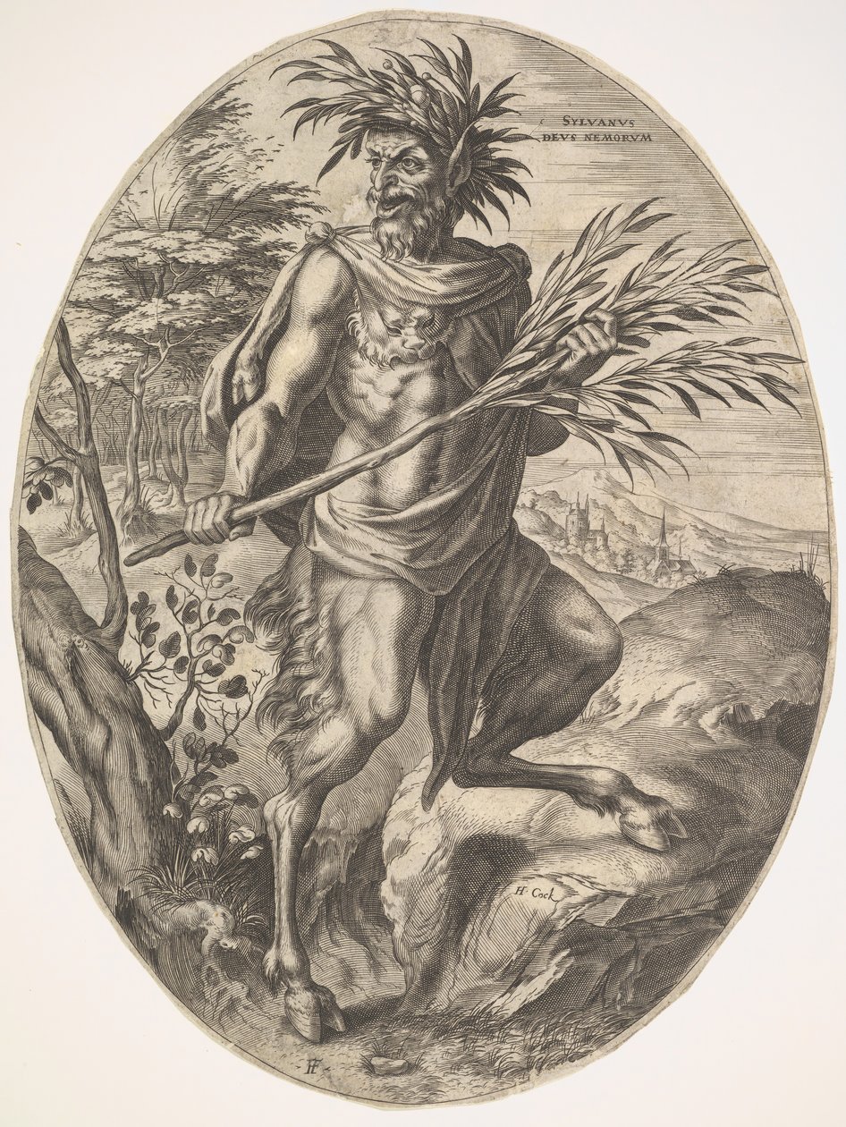 Sylvanus fra The Rural Gods, 1565. av Cornelis Cort