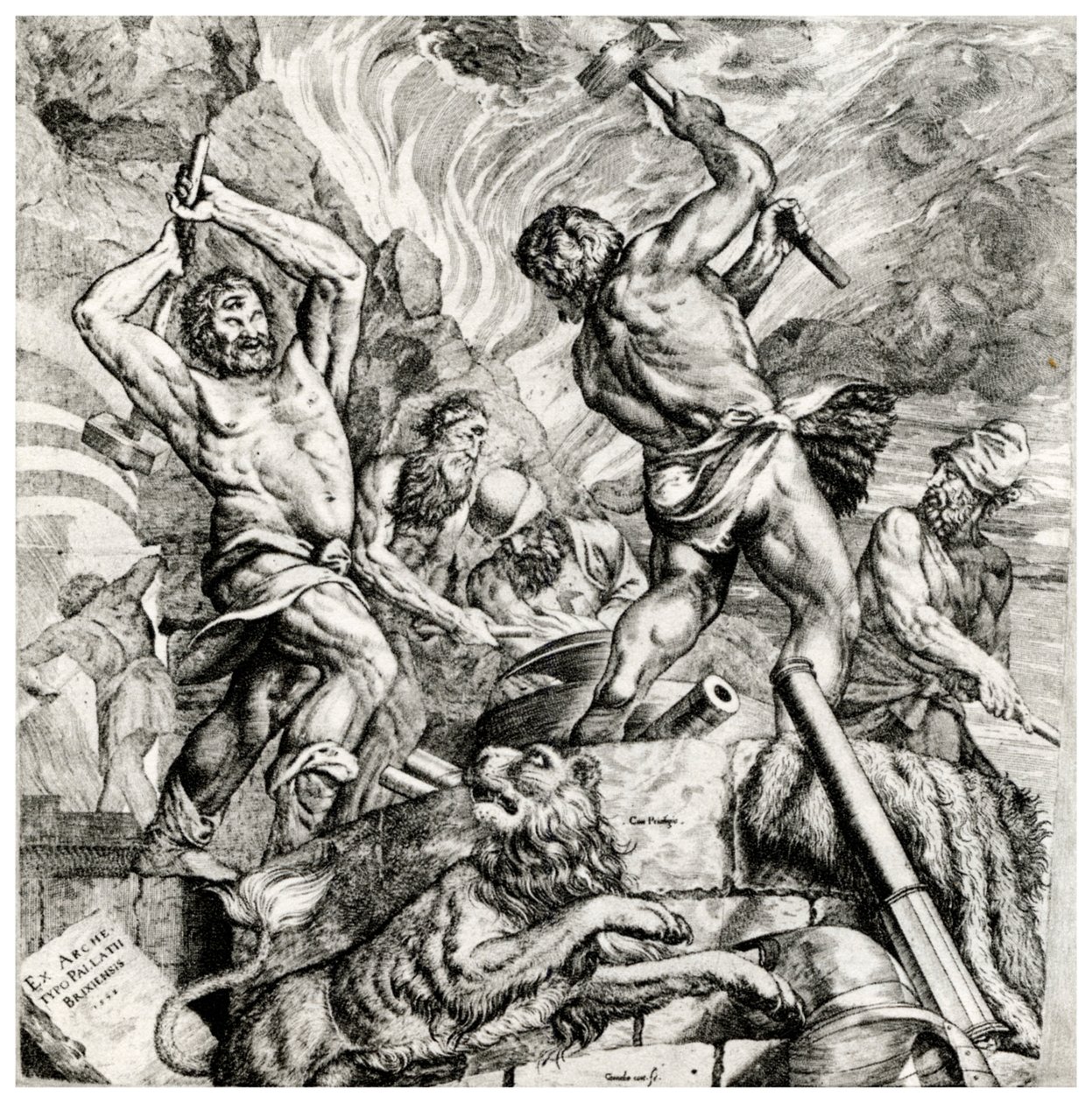 Vulcans Forge, 1500-tallet, 1937 av Cornelis Cort