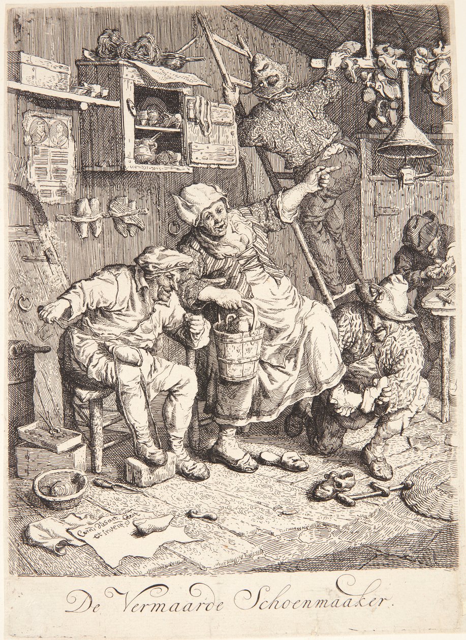 En skomaker av Cornelis Dusart