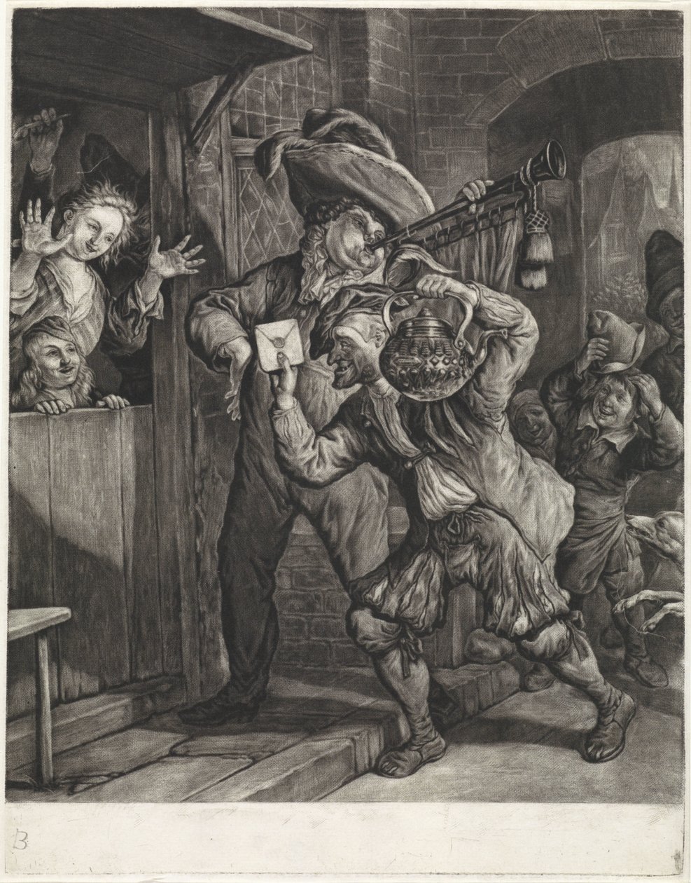Lotteri i Grootebroek, 1694 av Cornelis Dusart