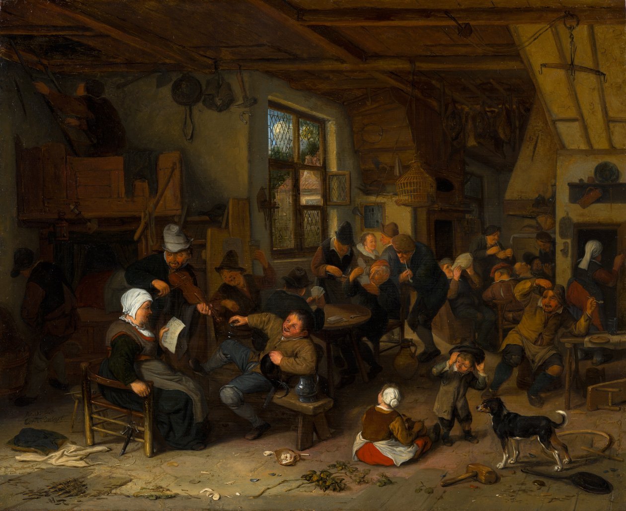 Bondevertshus av Cornelis Dusart