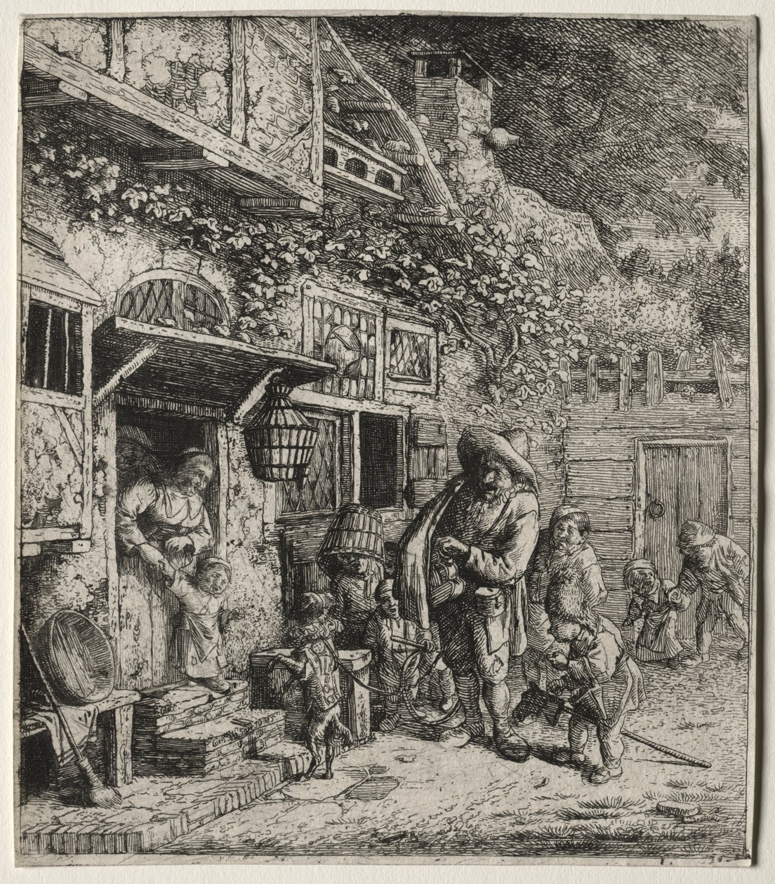 Den dansende hunden av Cornelis Dusart