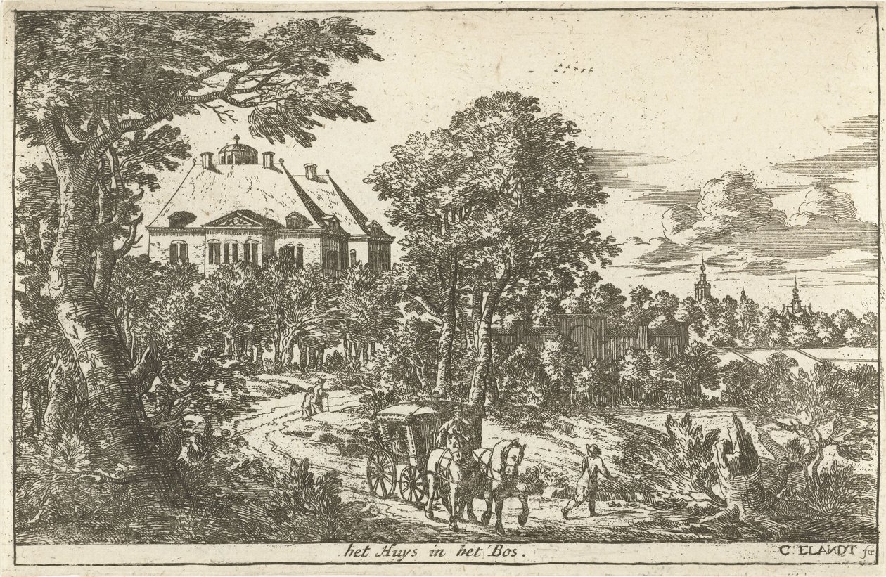 Hus Ten Bosch the Huys in the Woods (tittel på objekt) av Cornelis Elandts