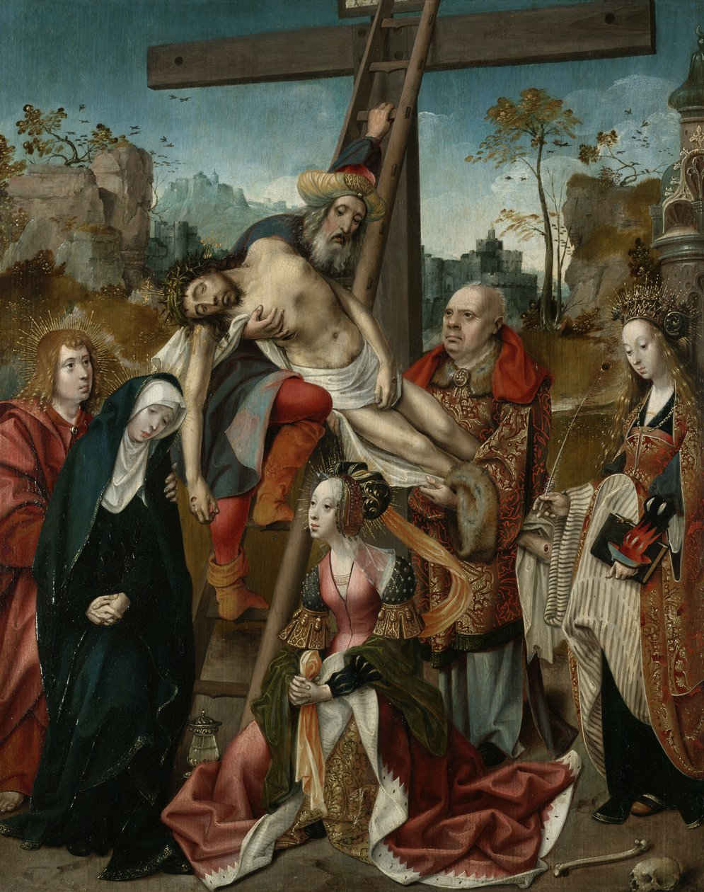 Deponeringen, ca. 1510–20 av Cornelis Engelbrechtsen