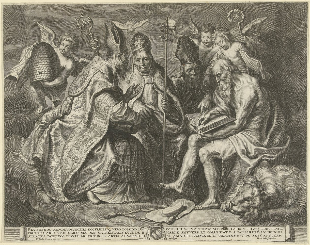 De fire kirkefedre av Cornelis Galle (I)