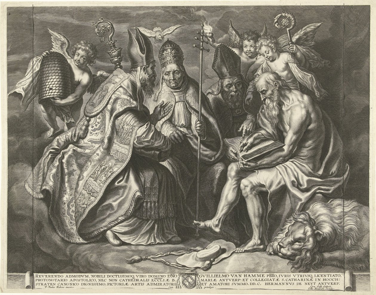 De fire kirkefedre av Cornelis Galle (I)