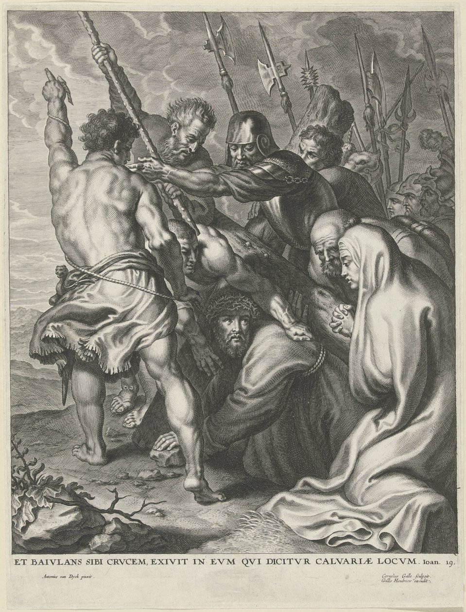 Å bære korset av Cornelis Galle (I)
