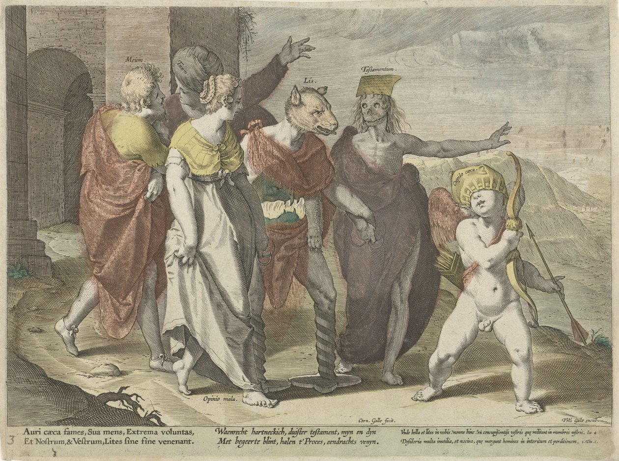 Misbruk av arv Misbruk i rettssaker (serietittel) Litis Abusus (serietittel) av Cornelis Galle (I)