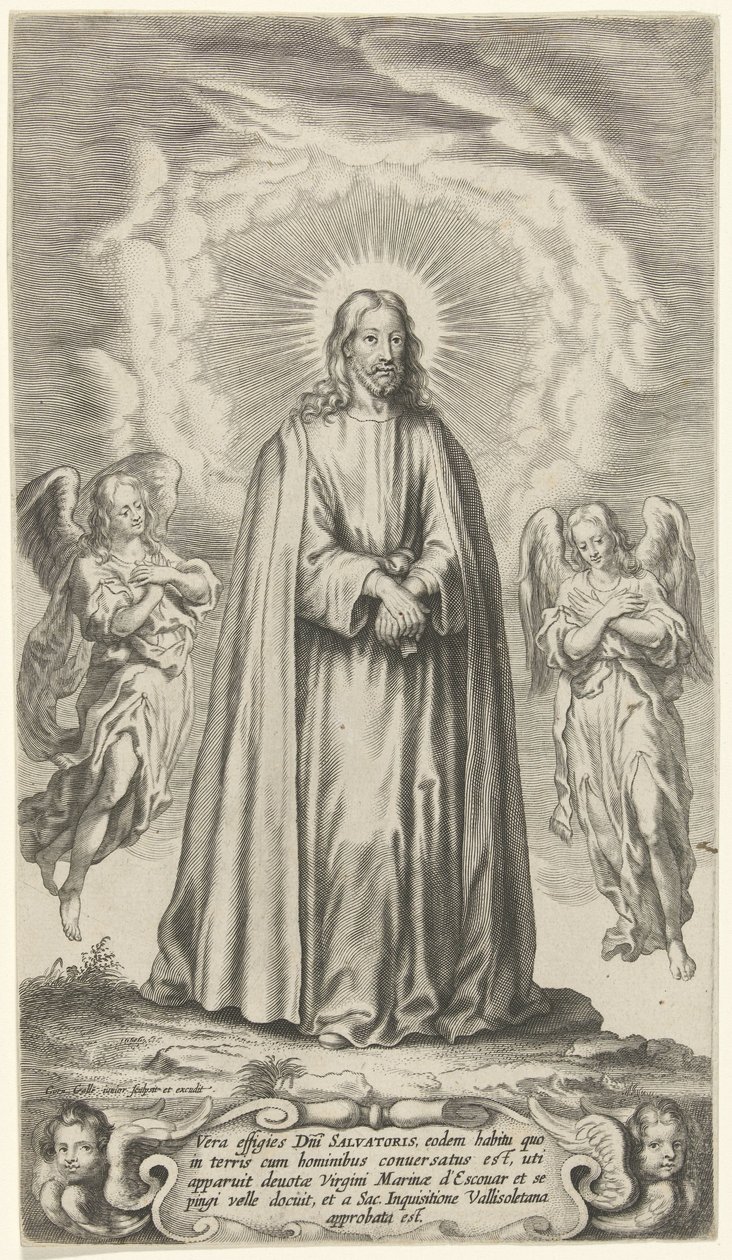 Kristus med to engler av Cornelis Galle (II)