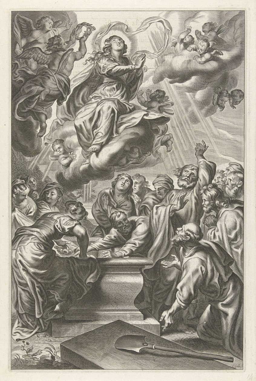 Marias antagelse av Cornelis Galle (II)