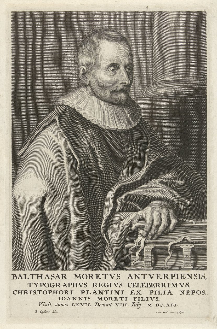 Portrett av Balthasar Moretus av Cornelis Galle (II)