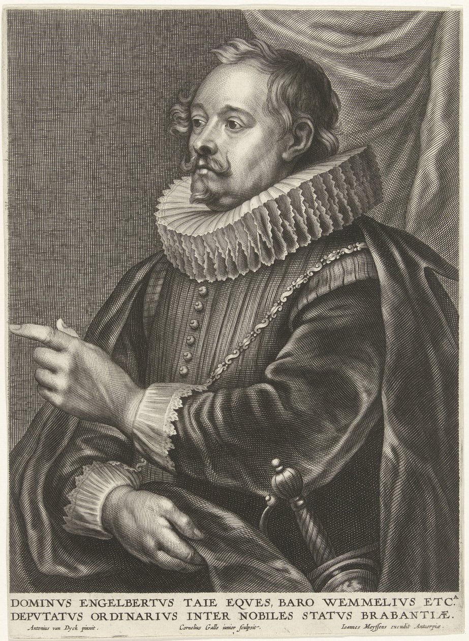 Portrett av Engelbert Tajé, baron van Wemmel av Cornelis Galle (II)