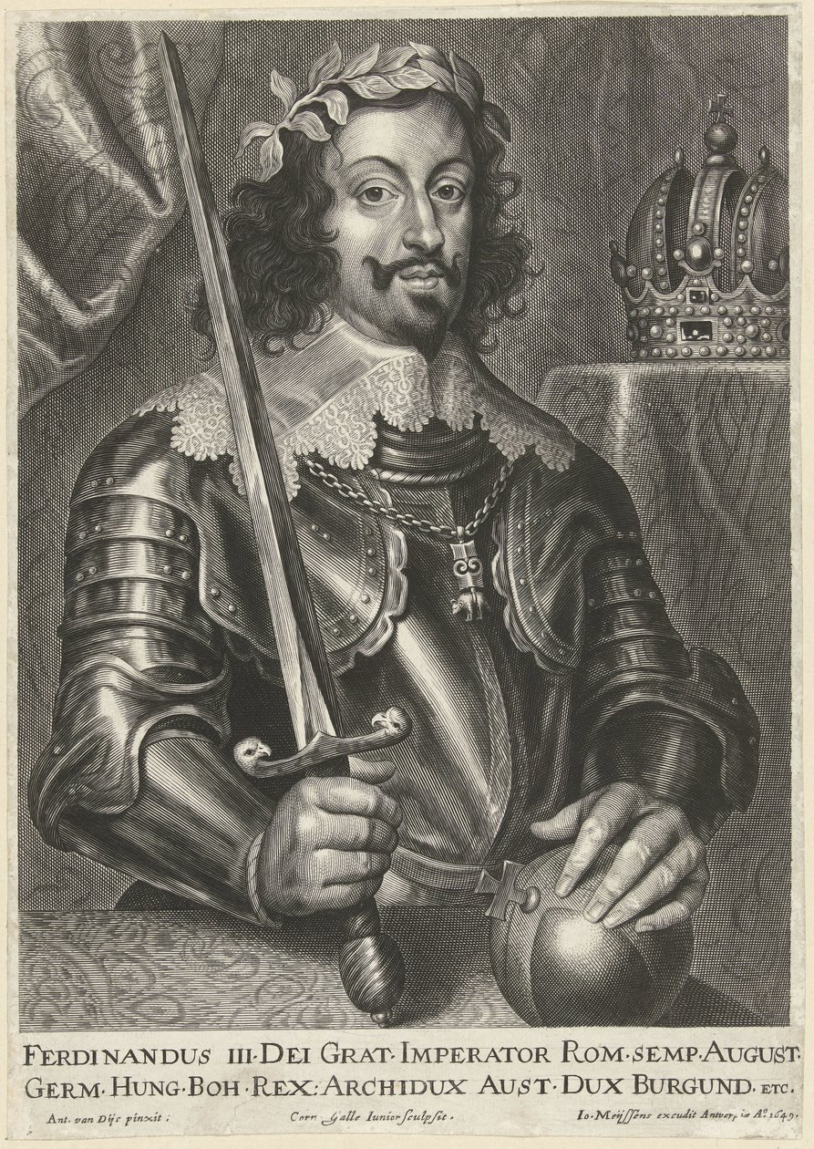 Portrett av keiser Ferdinand III av Cornelis Galle (II)