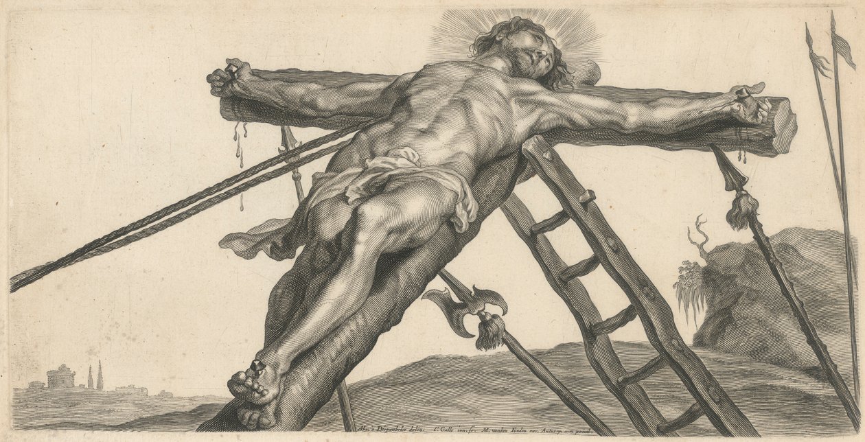 Opphøyelse av Kristus på korset av Cornelis Galle II