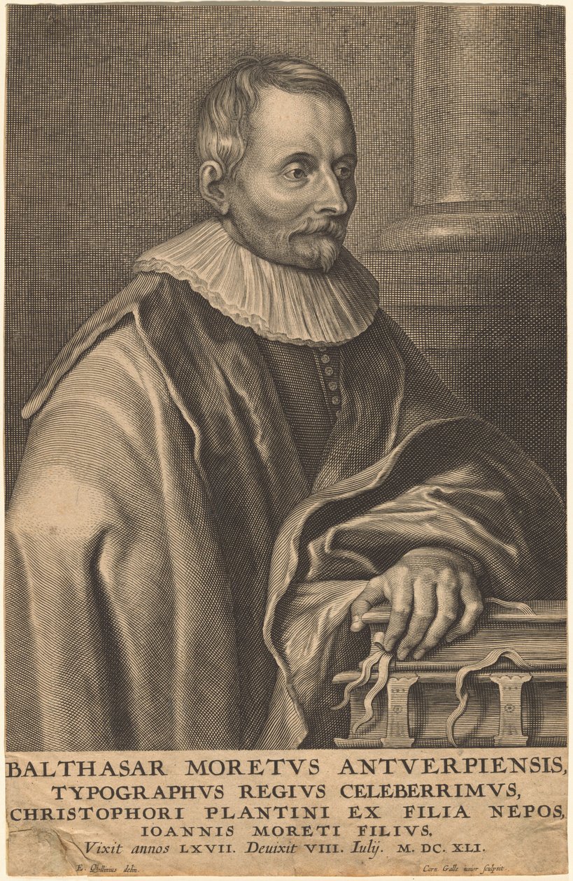 Balthasar Moretus fra Antwerpen av Cornelis Galle I