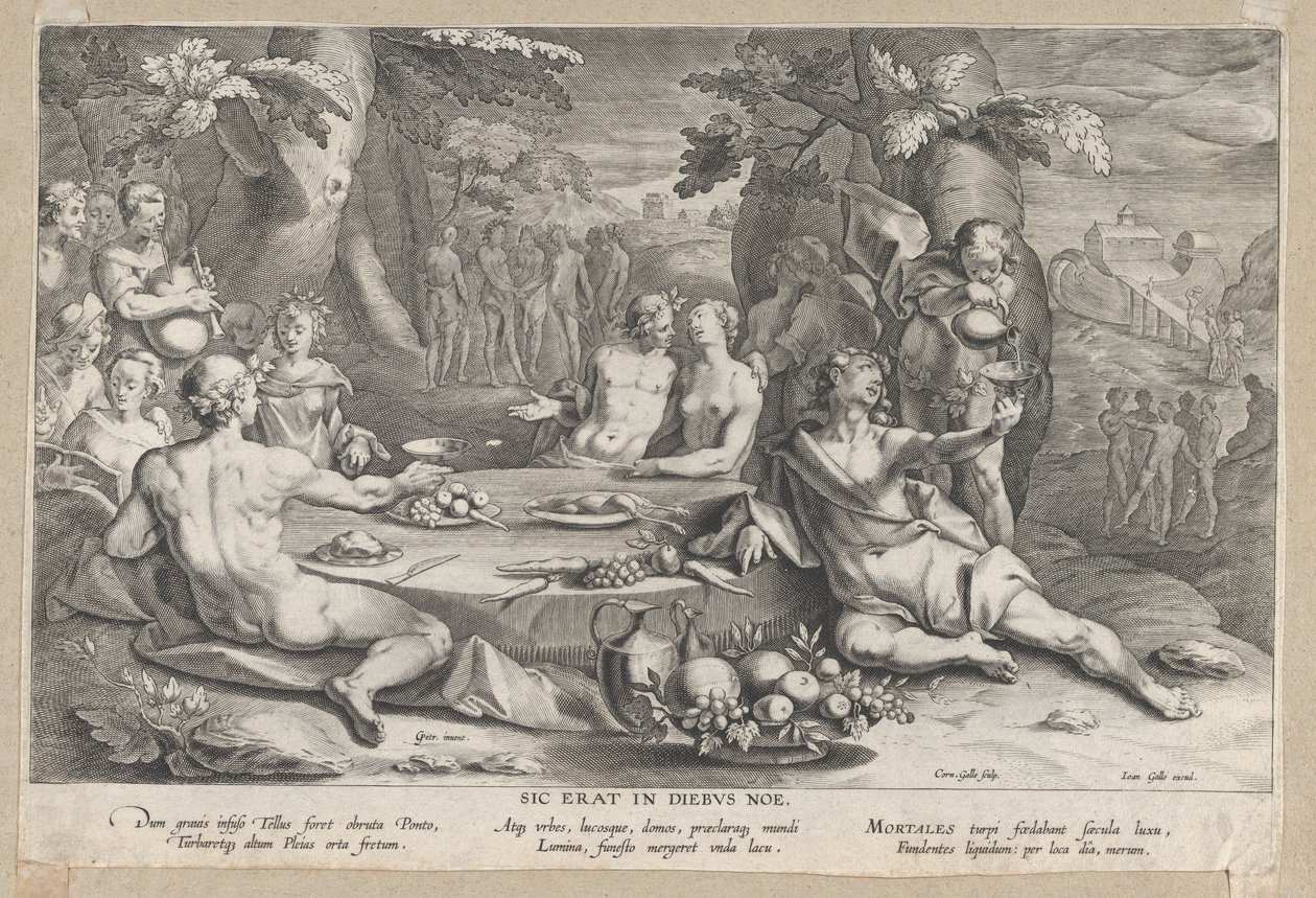 The Sinfulness of Mankind, slutten av 1500-begynnelsen av 1600-tallet. av Cornelis Galle I