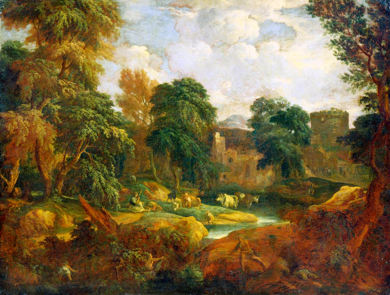 Flanderns landskap, 1600- eller tidlig 1700-tall av Cornelis Huysmans