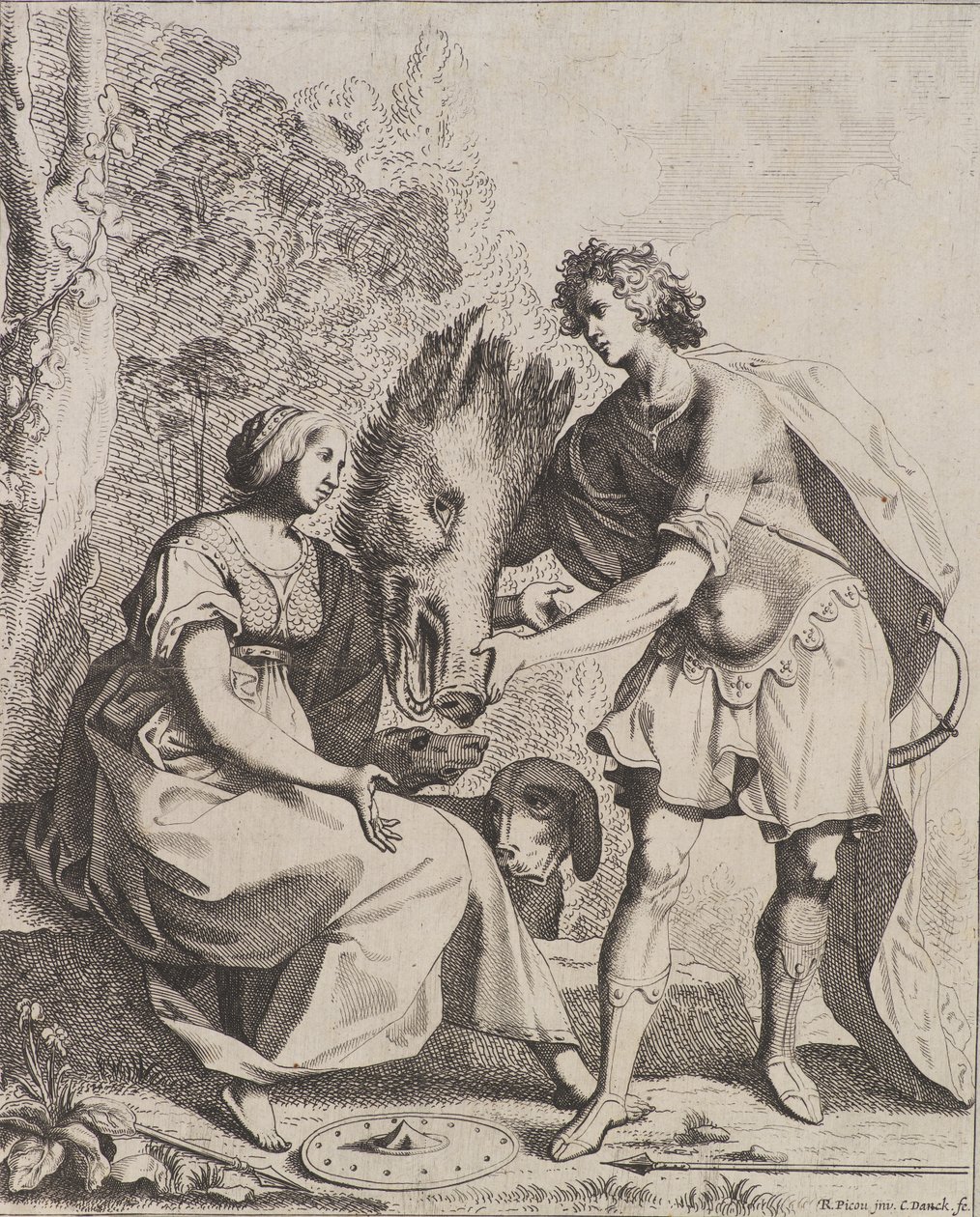 Meleager og Atalanta av Cornelis I Danckerts
