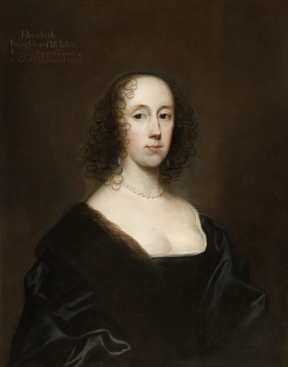 Portrett av Elizabeth Holte ingen konge, 1636. av Cornelis Janssens van Ceulen