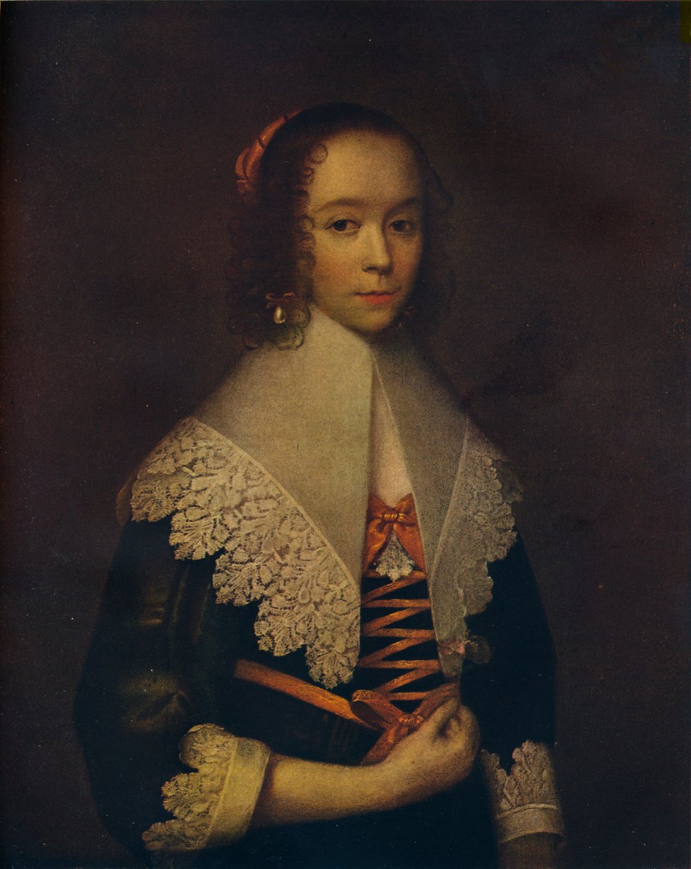 Portrait of a Girl, 1600-tallet, 1916 av Cornelis Janssens van Ceulen