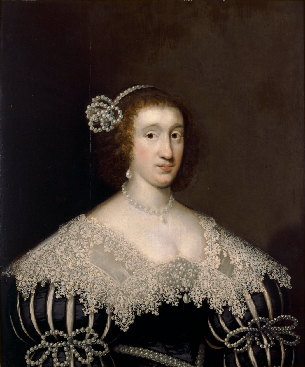 Portrett av en ukjent dame, 1600-tallet av Cornelis Janssens van Ceulen