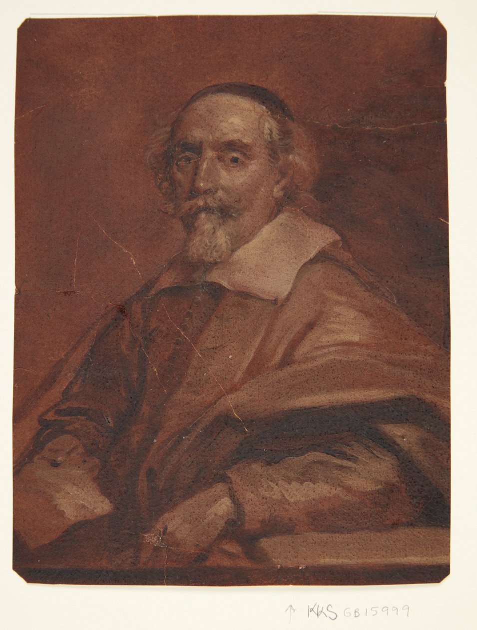 Portrett av maleren Adriaen van Nieulandt av Cornelis Jonson van Ceulen