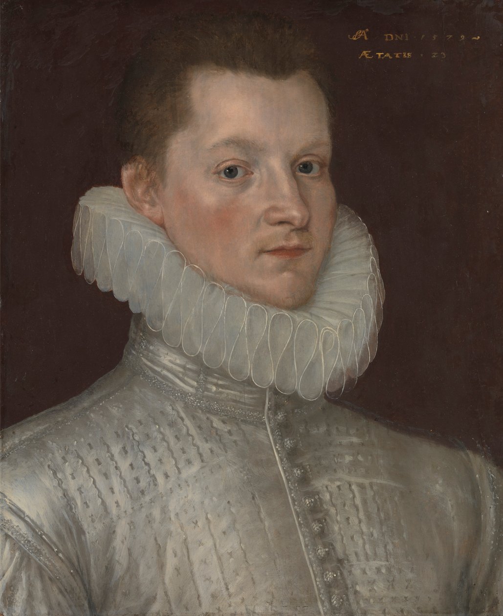 Sir John Smythe fra Westenhanger, Kent (1557–1608) av Cornelis Ketel