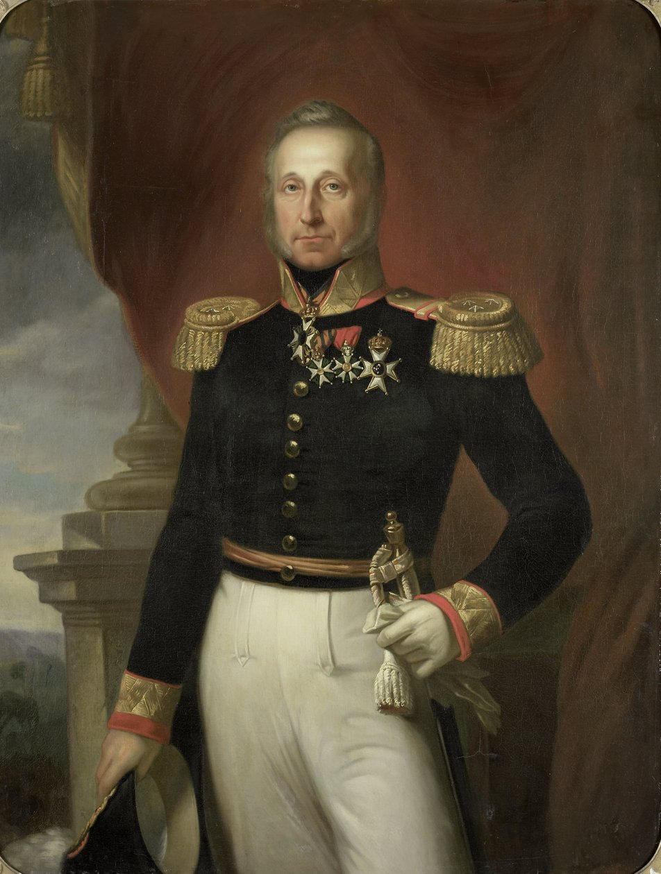 Portrett av Dominique Jacques de Eerens, generalguvernør i Nederlandsk Øst-India av Cornelis Kruseman (copy after)