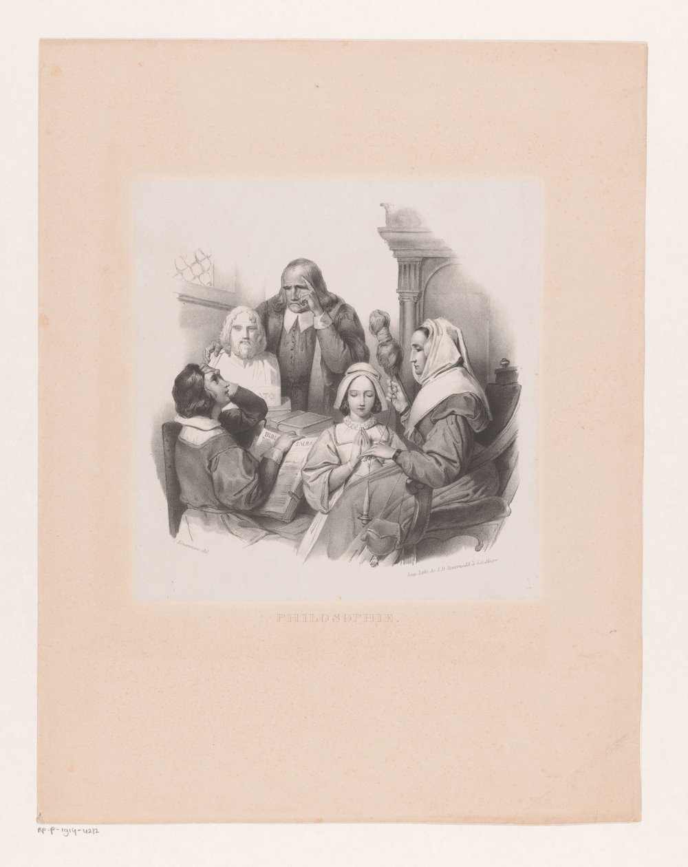 Filosofisk selskap Filosofi (tittel på objekt) av Cornelis Kruseman
