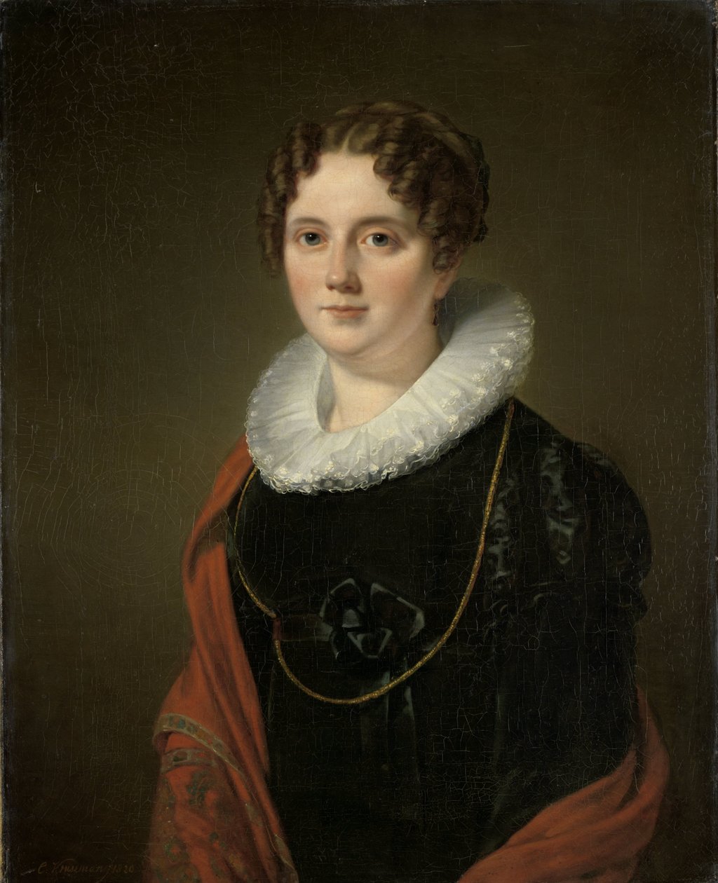 Marie Allebé-Herckenrath, bestemor til maleren August Allebé av Cornelis Kruseman
