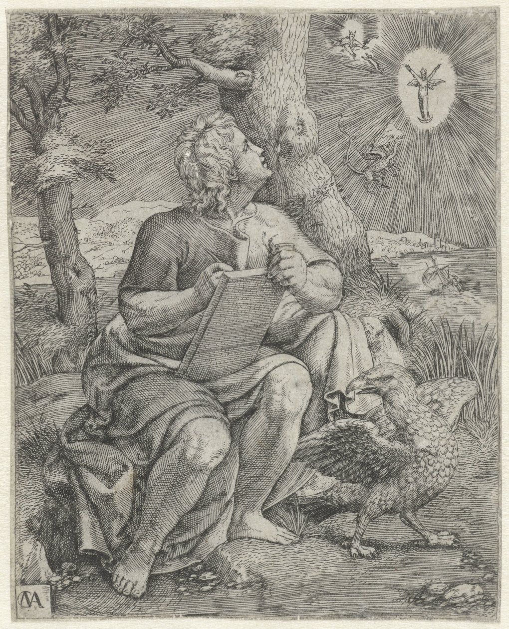 Johannes evangelisten De fire evangelistene (serietittel) av Cornelis Massijs