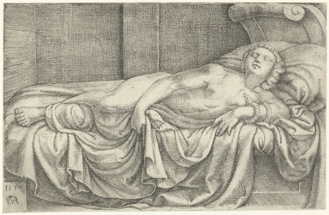 Kleopatras død av Cornelis Massijs