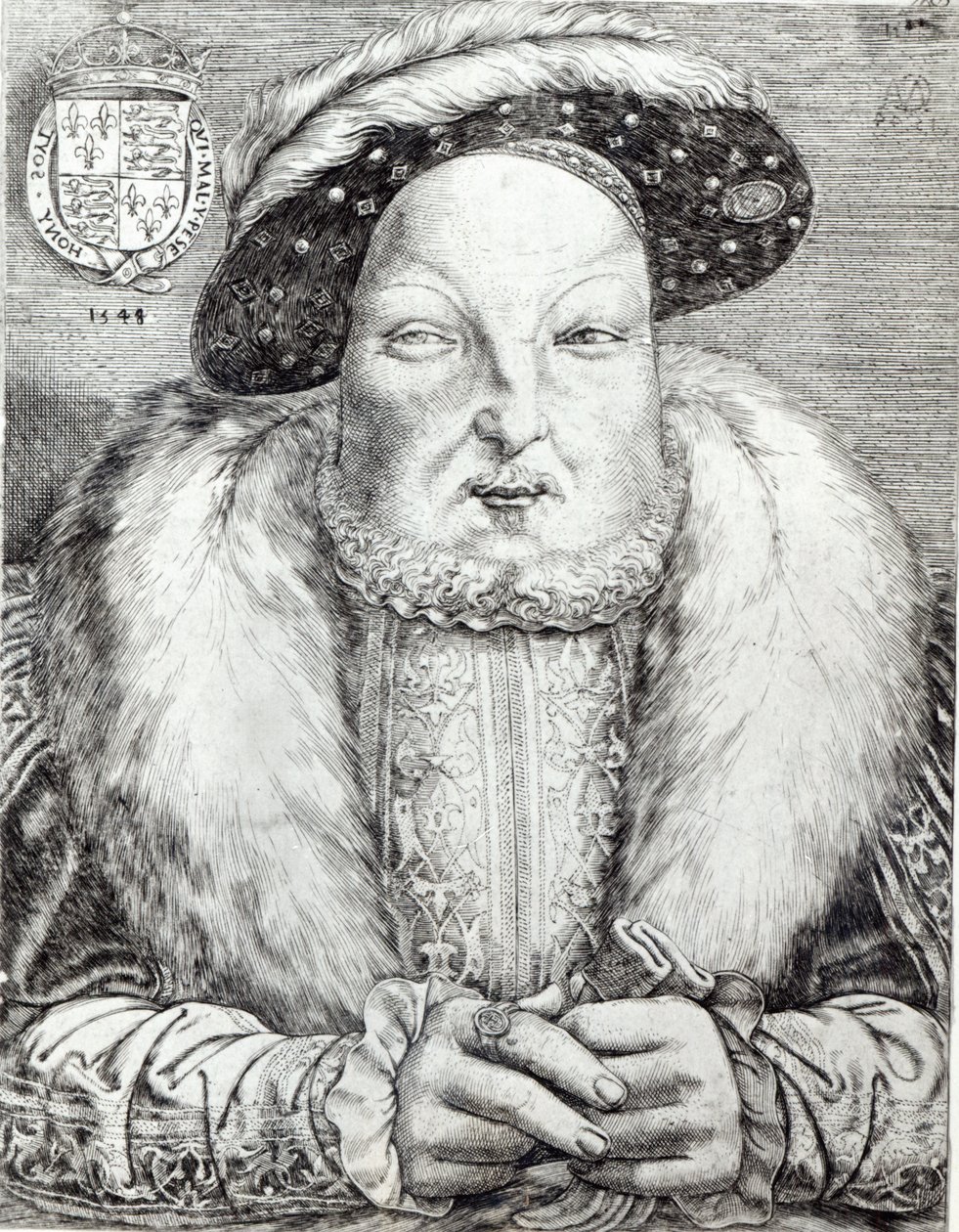 Portrett av Henry VIII, 1548 av Cornelis Massys