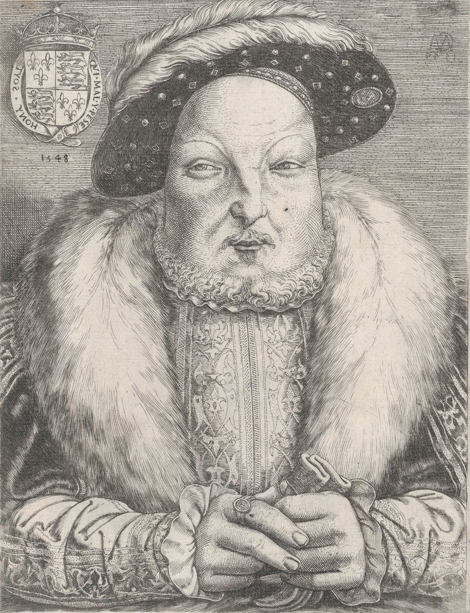 Portrett av Henry VIII, ca. 1547. av Cornelis Massys