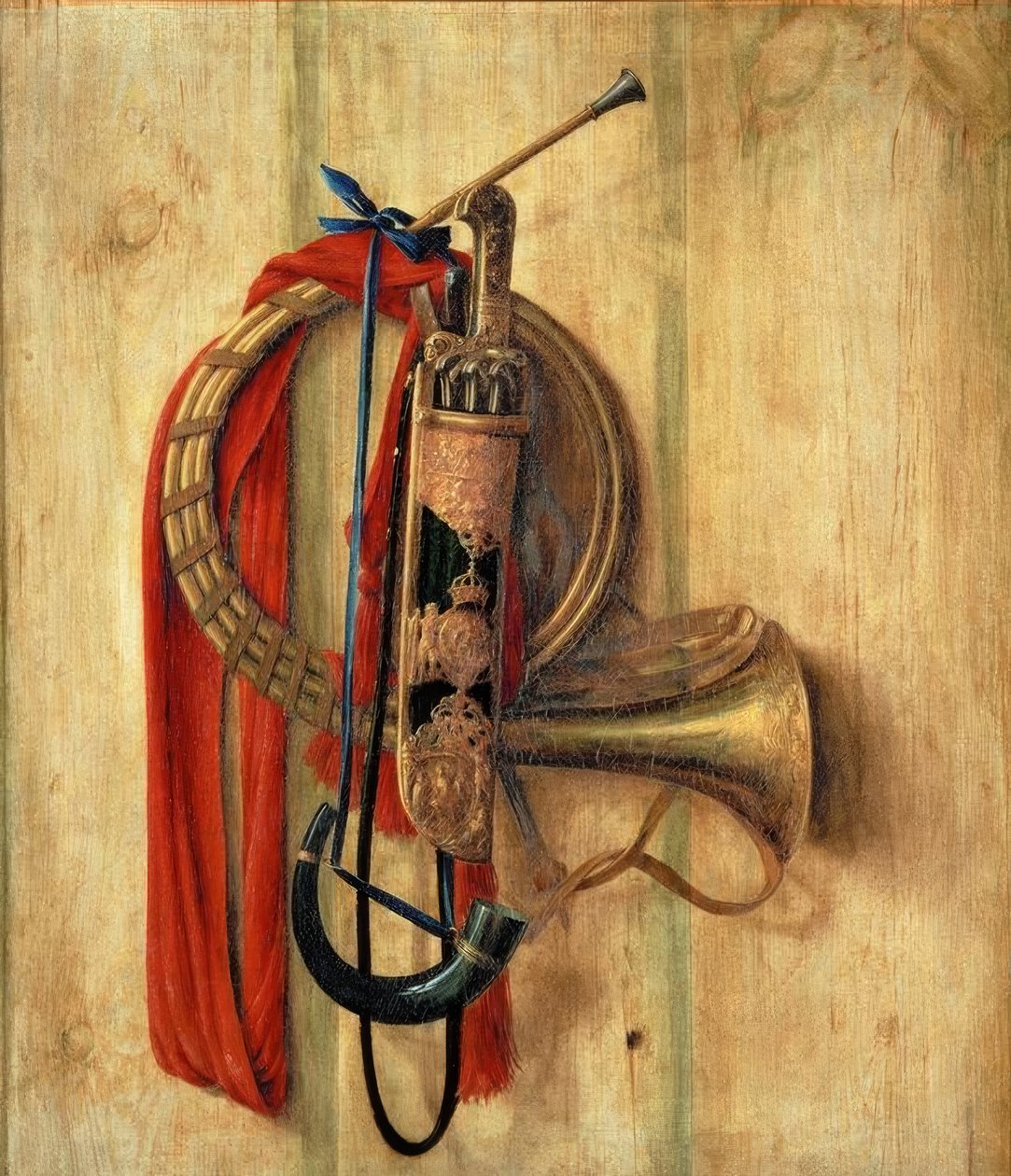Jaktapparat på en vegg av Cornelis Norbertus Gysbrechts
