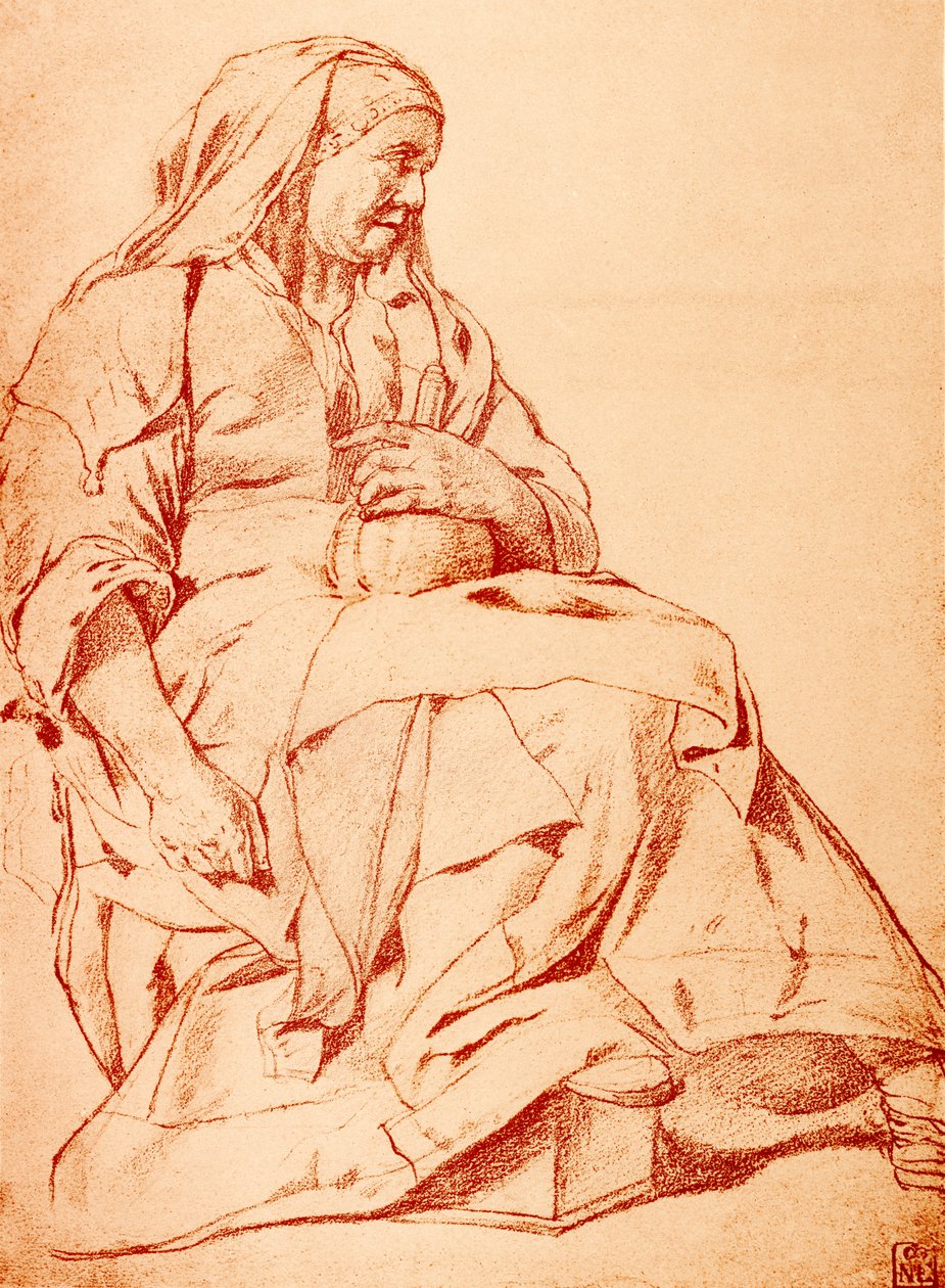 Den syke kvinnen med urinflaske av Cornelis Pietersz Bega