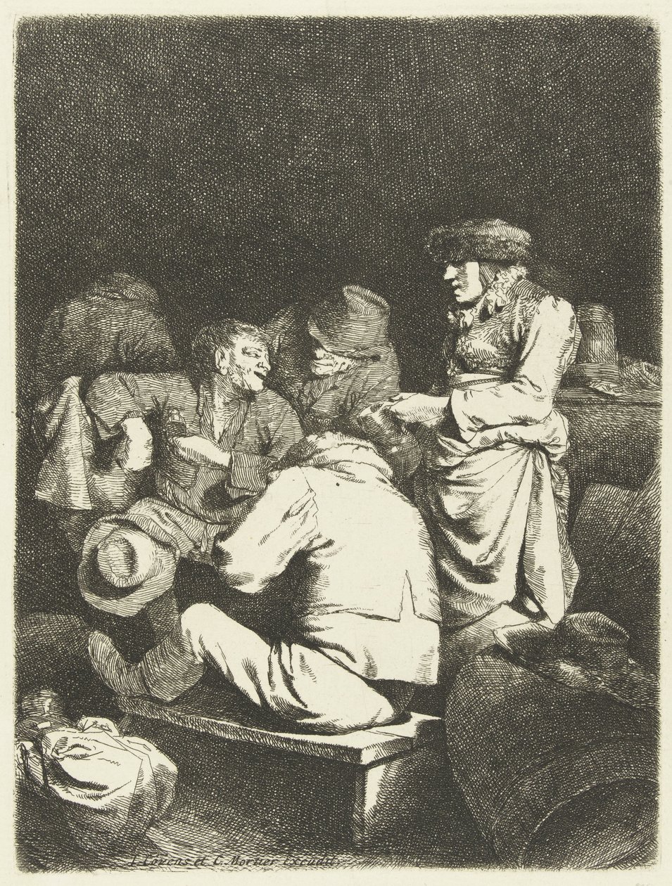 Vertinne og selskap i gjestgiveri av Cornelis Pietersz. Bega