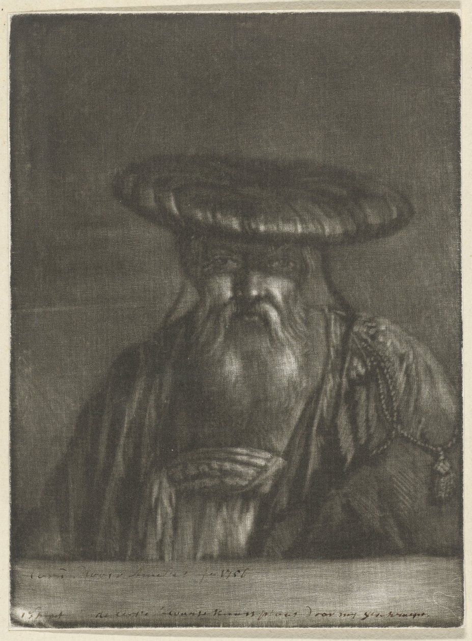 Østlig mann av Cornelis Ploos van Amstel (signed by artist)