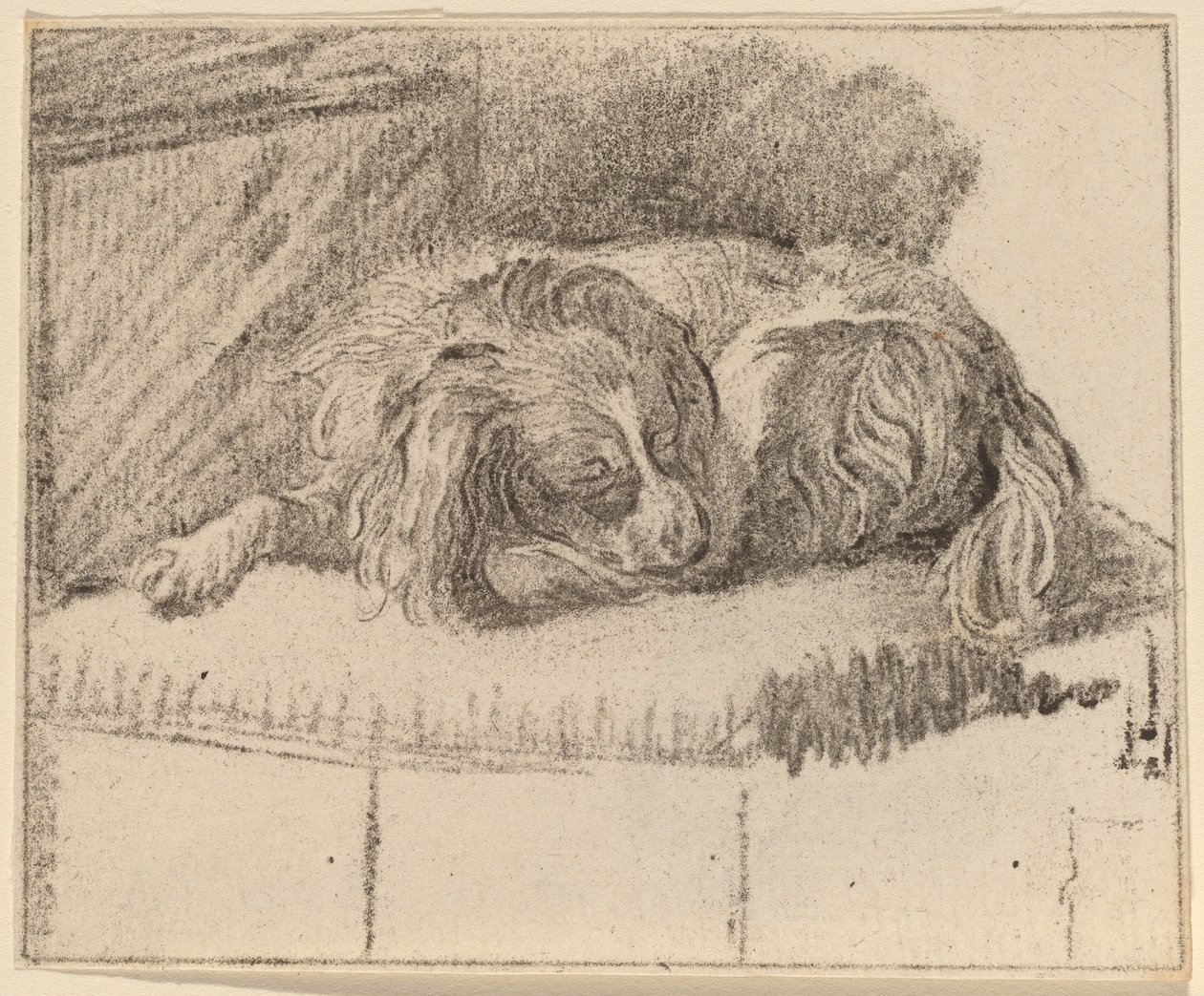 Løgnende hund av Cornelis Ploos van Amstel