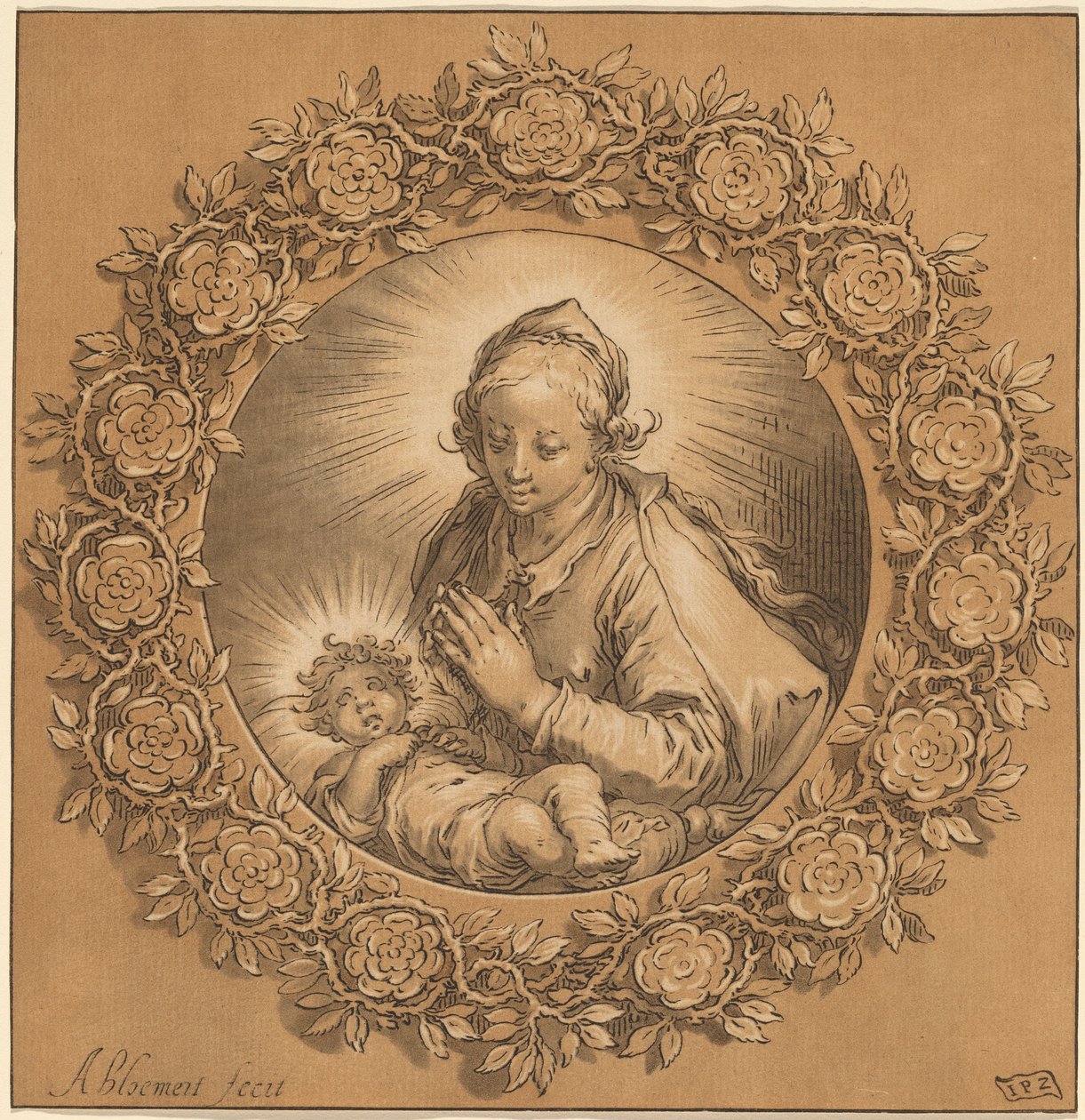 Madonna og barn, 1769. av Cornelis Ploos van Amstel