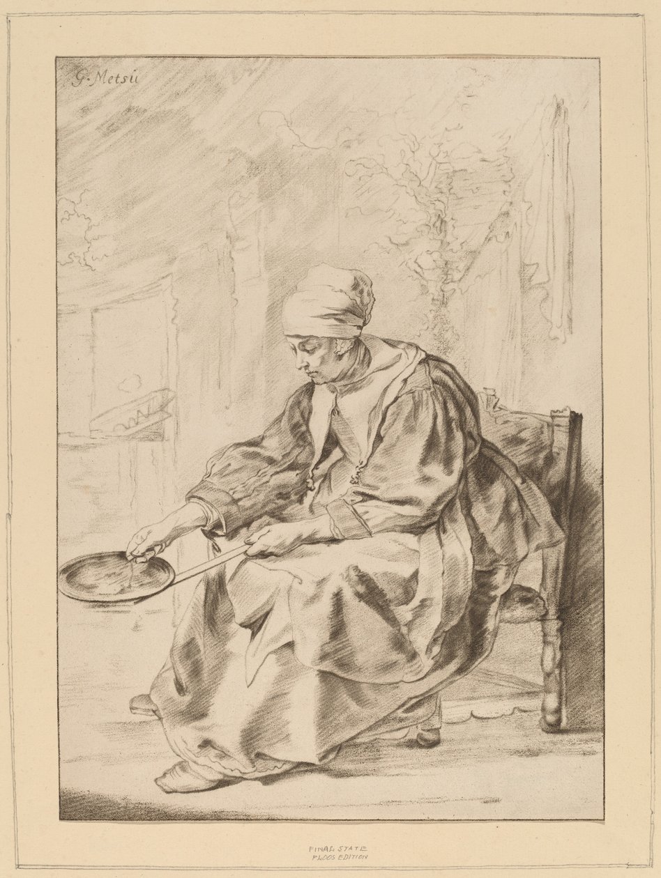 Pannekakekvinne av Cornelis Ploos van Amstel