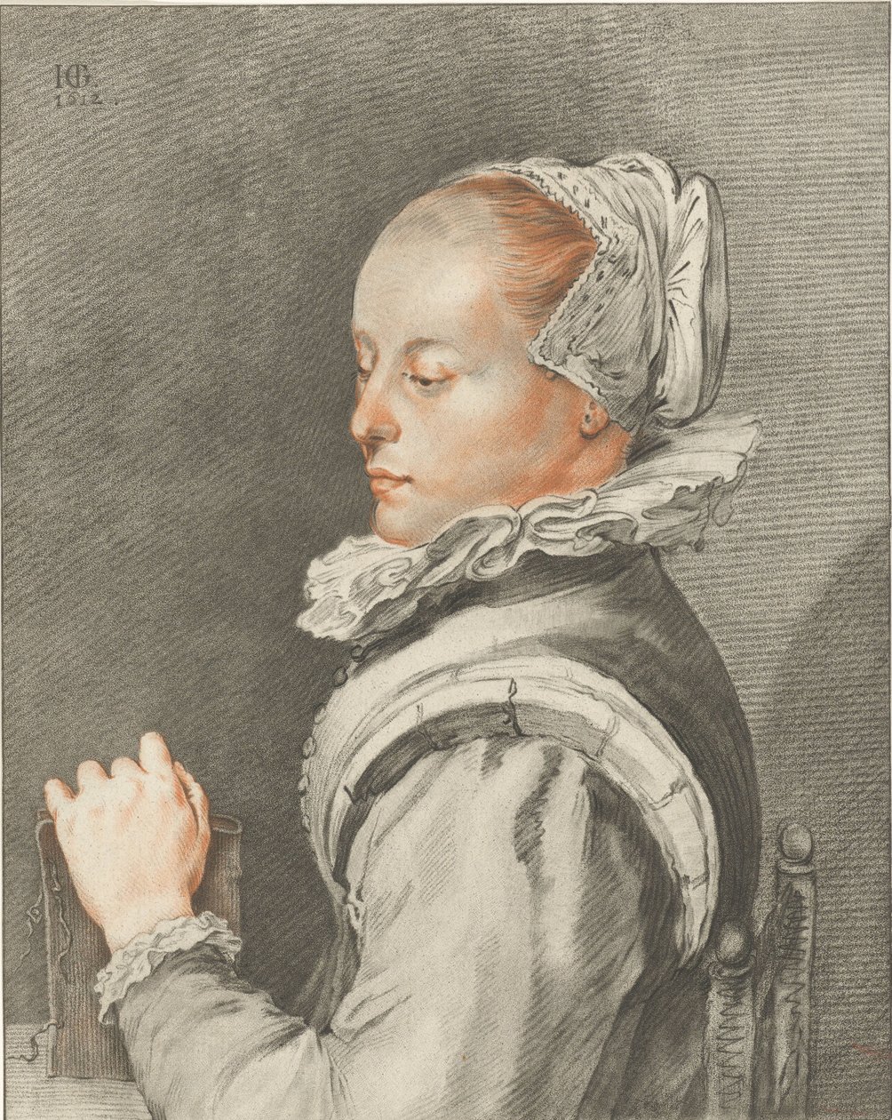 Portrett av en ung kvinne av Cornelis Ploos van Amstel