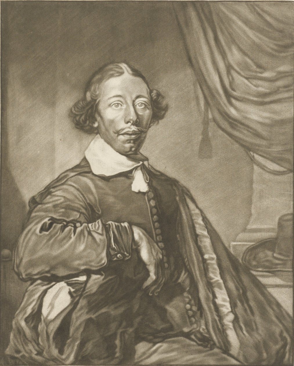 Portrett av en mann av Cornelis Ploos van Amstel
