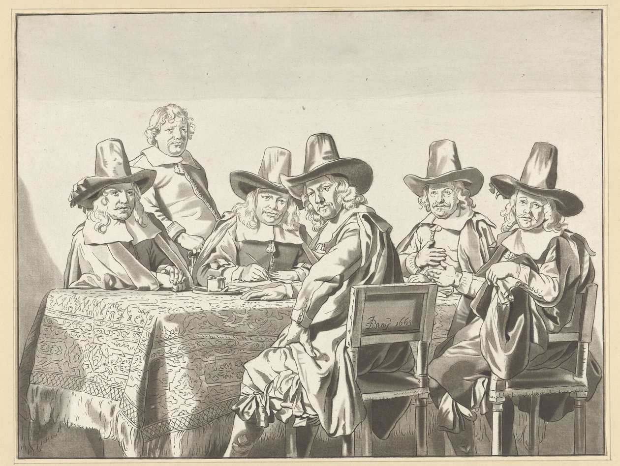 Regentene av barnehjemmet i Haarlem av Cornelis Ploos van Amstel