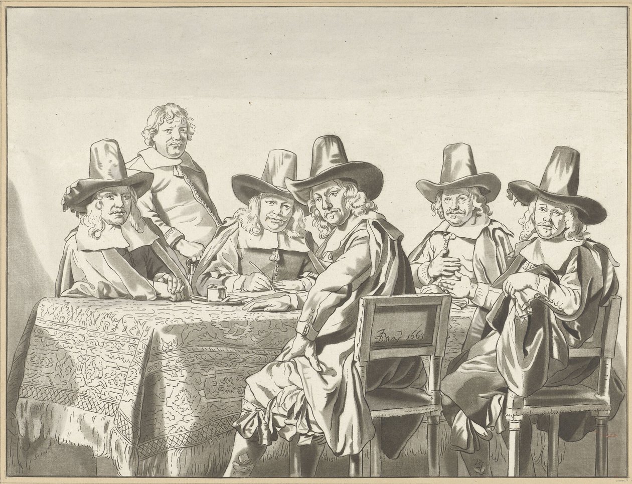 Regentene av barnehjemmet i Haarlem av Cornelis Ploos van Amstel