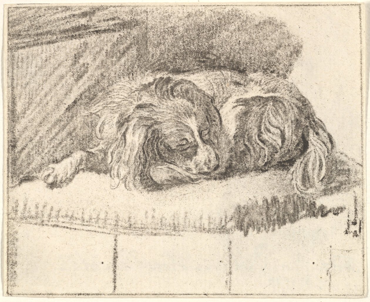 Sovende hund, 1777. av Cornelis Ploos van Amstel
